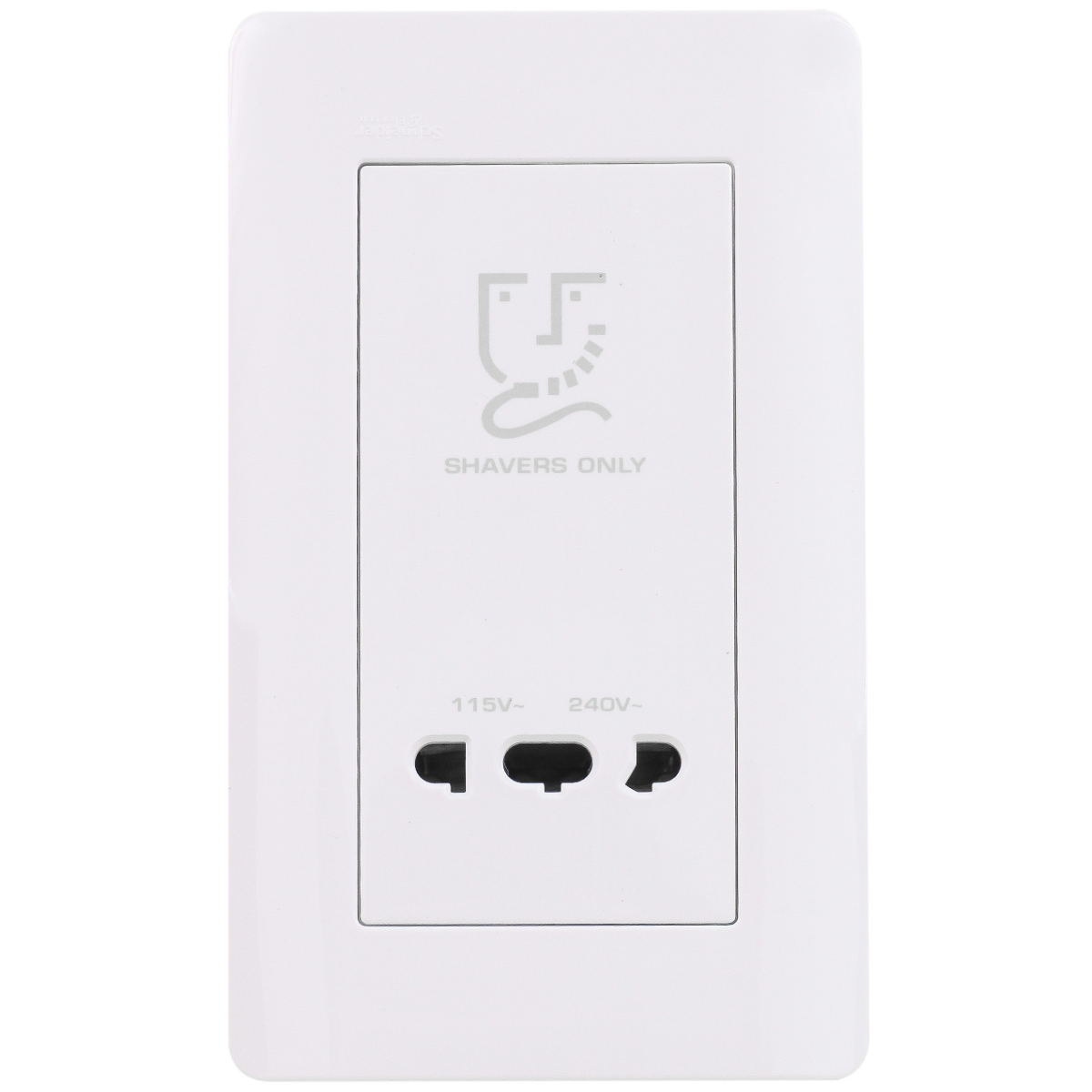 Schneider Electric 施耐德電氣 E84T727V WE Zencelo 鬚刨插座 115V/240V (凝白)